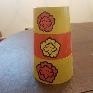 Cute Retro Vintage Stacking Lacquerware Snack Bowl